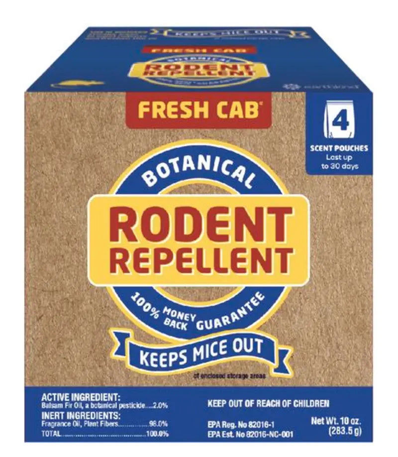 Fresh Cab Botanical Rodent Repellent Pouches 4pk