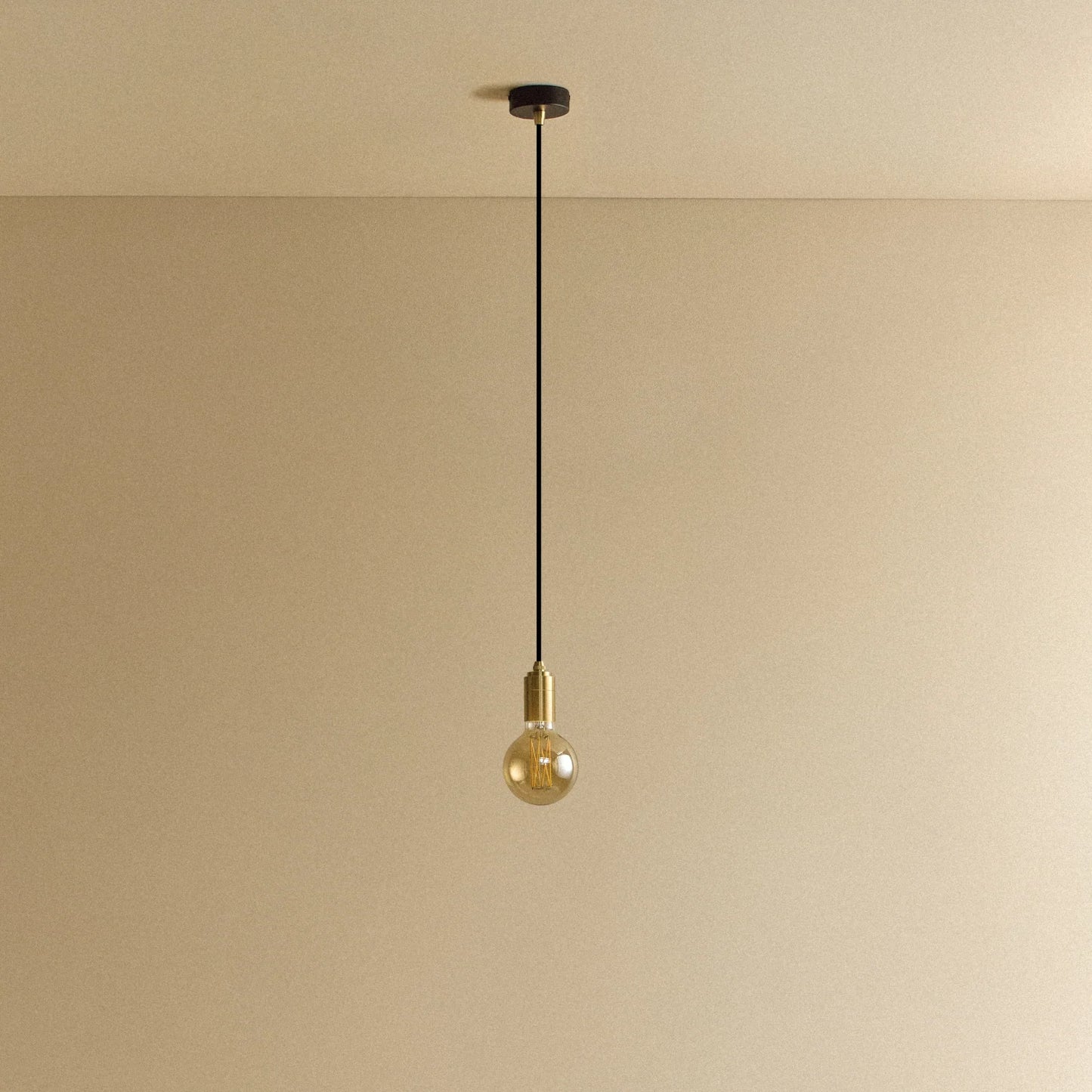 Elva Pendant Light Tinted in Brass