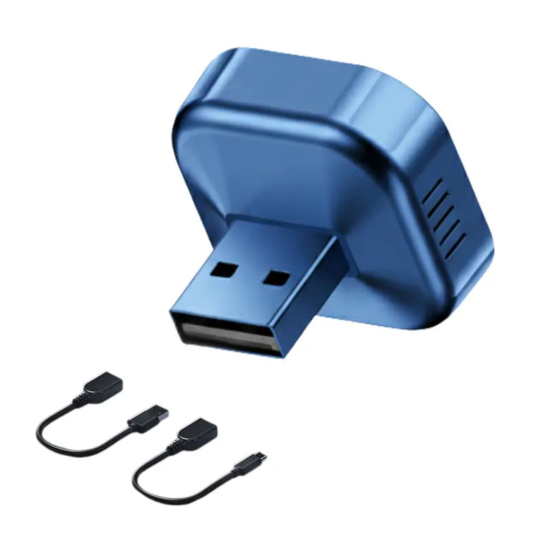 Compact Wireless CarPlay and Android Auto Adapter with USB-C and Extension Cable