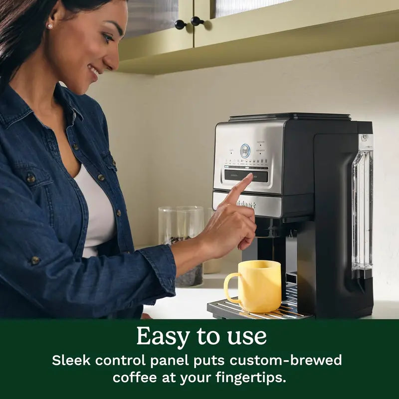 Cuisinart DGB-30 Custom Grind & Brew Single-Cup Coffee Maker with Adjustable Strength and Over-Ice Mode