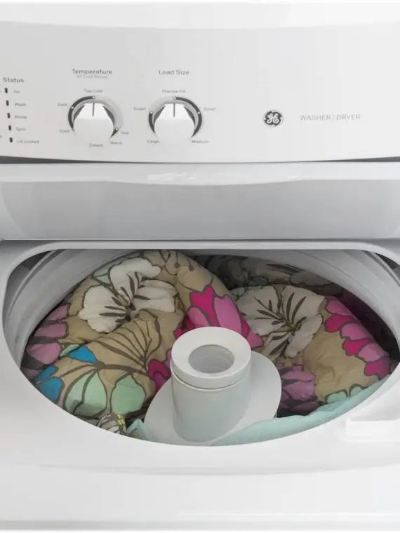 All-in-One Laundry Center 3.8 cu ft Top-Load Washer + 5.9 cu ft Electric Dryer (White, 2025 Model)