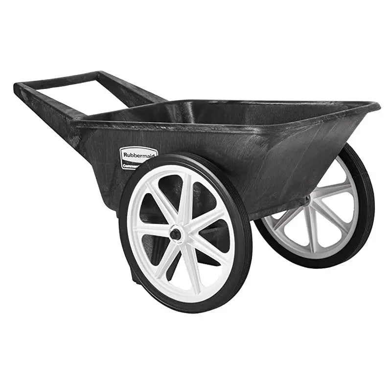 Rubbermaid Commercial Big Wheel Utility Cart 200-Lb Capacity, Black