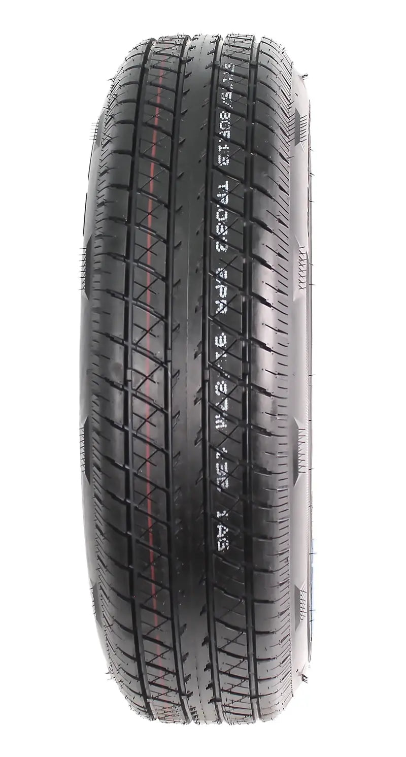 2-Pack Radial Trailer Tire On Rim ST175/80R13 13 in. LRC 5 Lug White Spoke Wheel