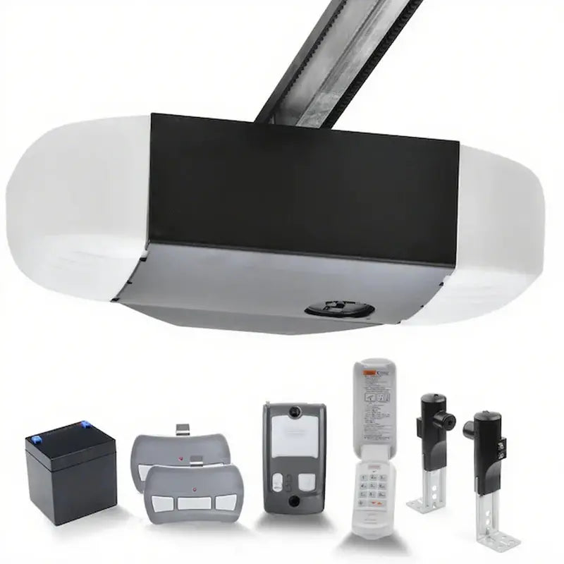 1.25-HP Belt-Drive Garage Door Opener | Fully Automatic Quiet Operation with Integrated Battery Backup
