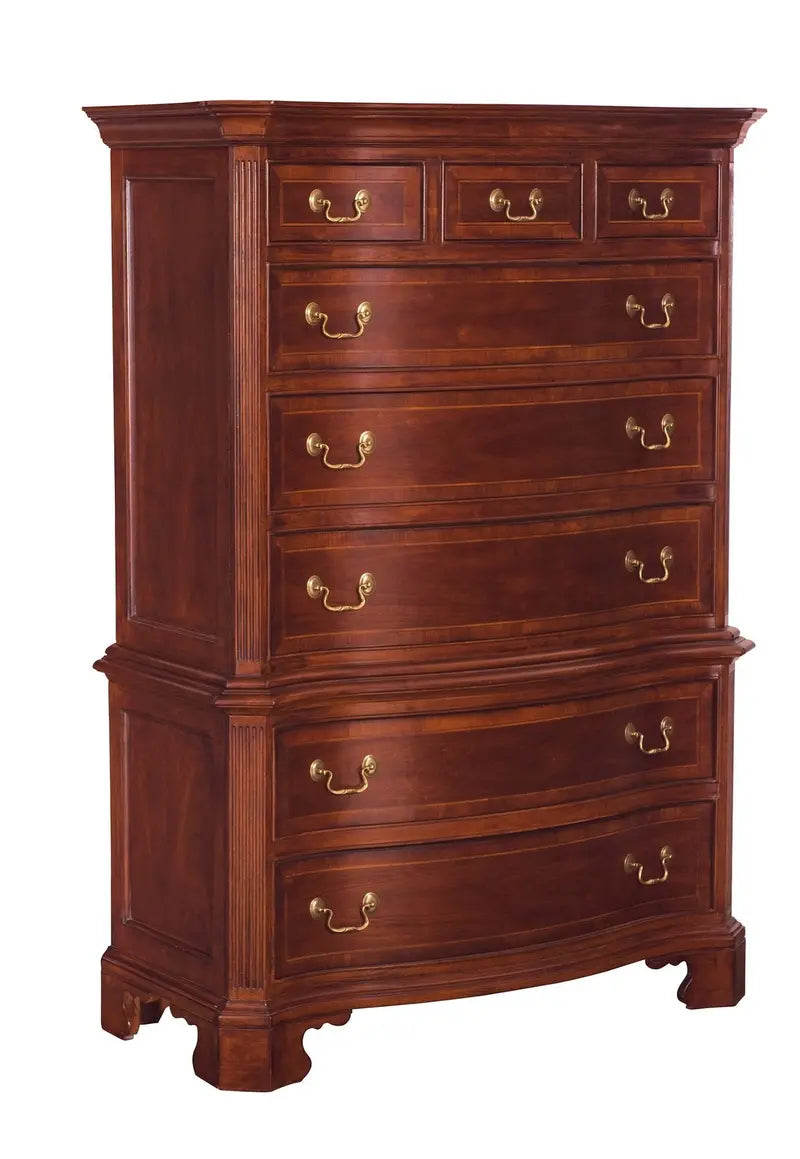 American Drew Cherry Grove Chest-on-Chest Traditional Solid Wood Dresser, Style 791-230