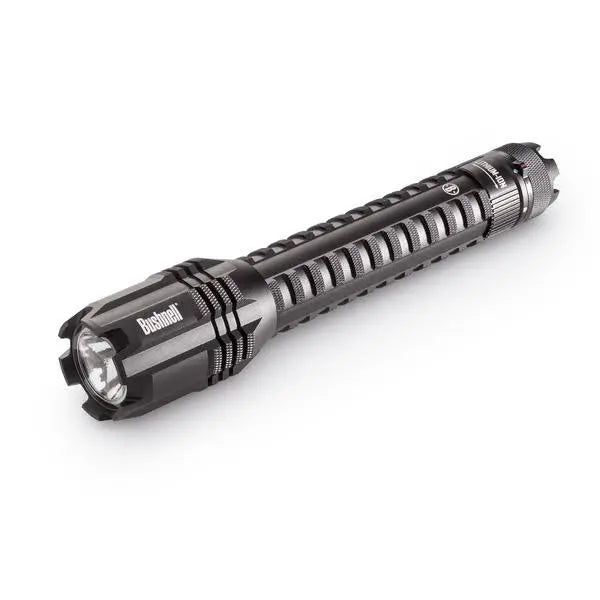 Bushnell PRO 1500 Lumen Rechargeable Flashlight Aerospace Aluminum Body, 3 Lighting Modes, Micro-USB Charging
