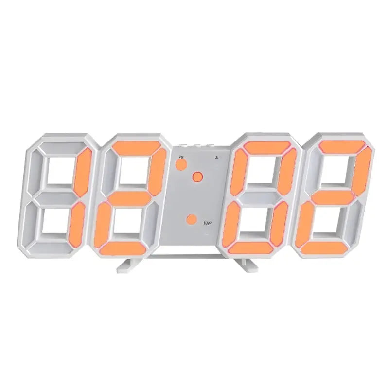 Large-Display Digital Wall Clock Bright LED Readability