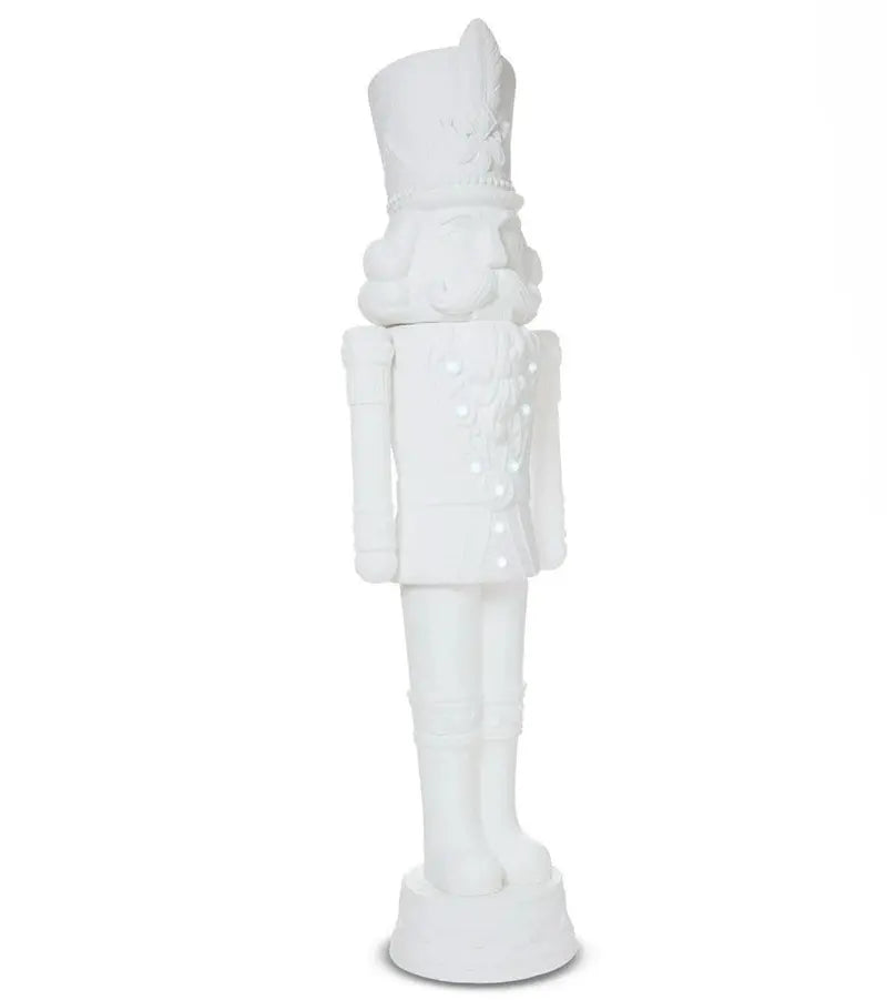 2025 Holiday Time 75″ Lighted & Musical Nutcracker Statue Festive 6-Foot Christmas Decoration