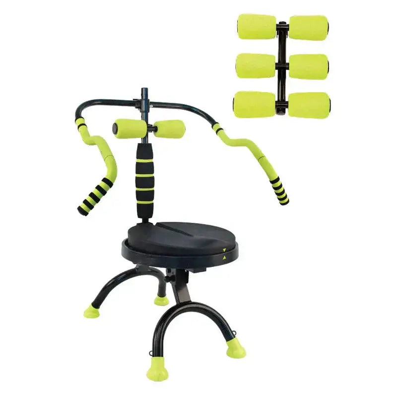 6-Pack Back Roller Fitness System Core & Full-Body Workout Station with Aerobic Calorie Burn