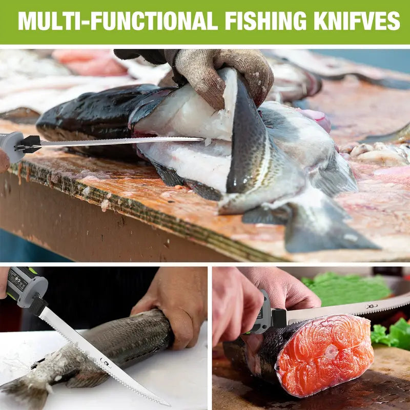 WORKPRO 12V Cordless Fillet Knife for Precision Fish Cleaning