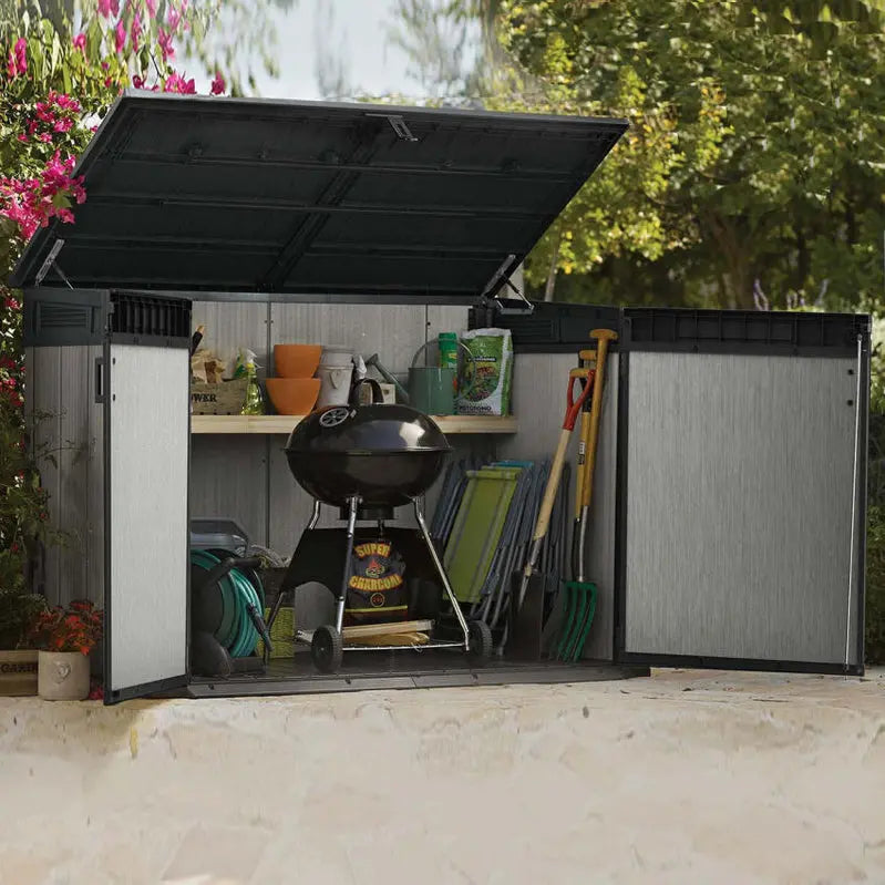 Keter 6 ft. x 3.5 ft. Resin Storage Shed Low-Maintenance Outdoor Garden or Tool Shelter