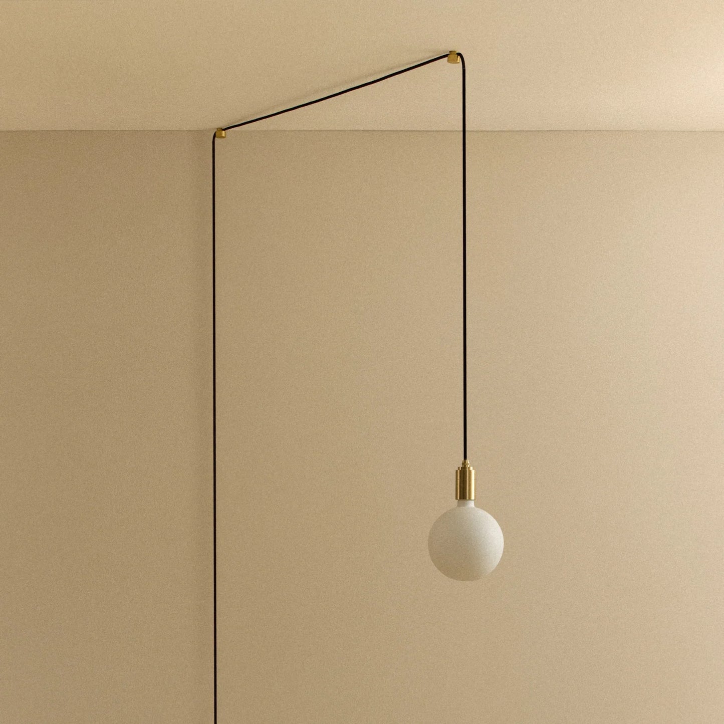 Sphere IV Plug-In Pendant in Brass