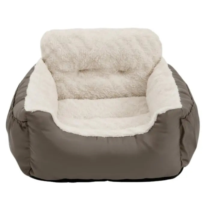 Compact 25-Lb Pet Car Seat Booster Compatible with Front and Rear Vehicle Seats