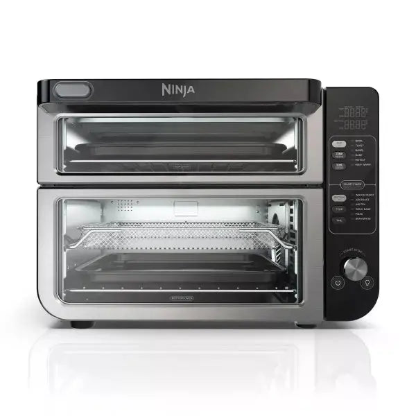 Dual-Oven Range with FlexDoor: Top Oven (Rapid + FlavorSeal Smart Finish) & Bottom Convection Air Fry Oven (DCT401)