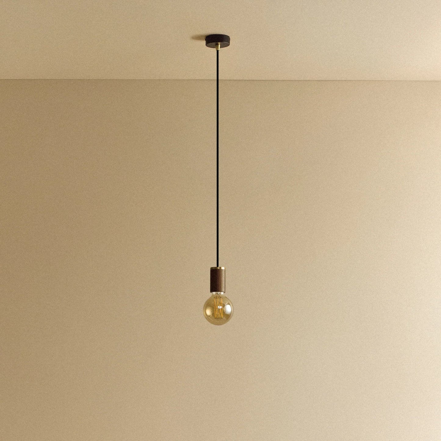 Elva Pendant Light Tinted in Walnut