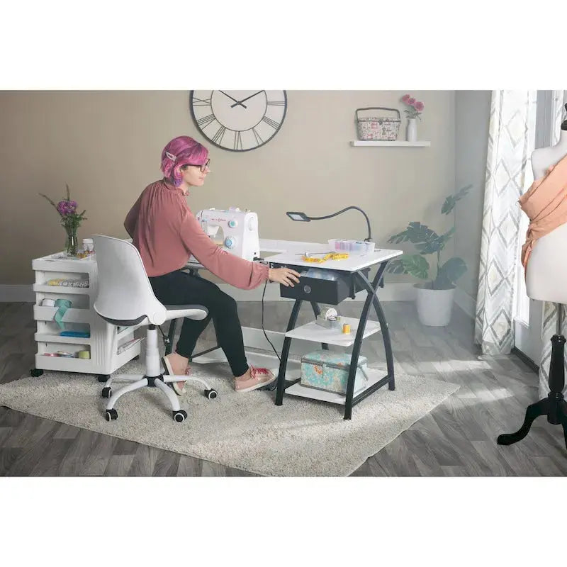 Comet Plus Modular Sewing Desk Customizable Cutting Surface with Grid Options