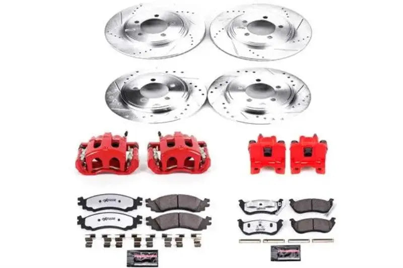 Power Stop KC1443-36 Z36 Truck & Tow Brake Kit Front & Rear with Calipers