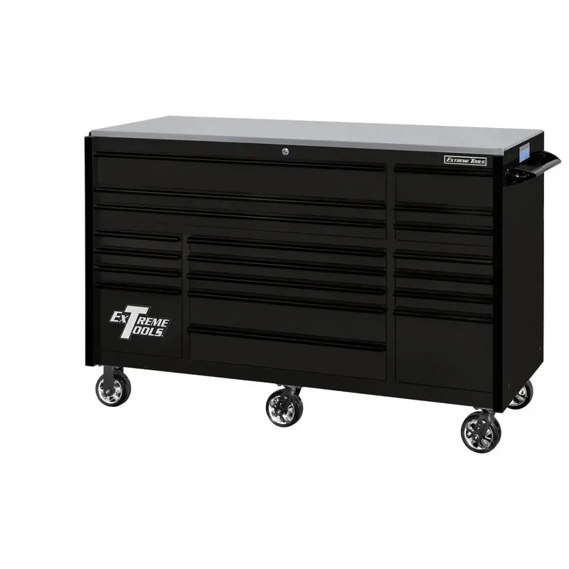 Extreme Tools RX250 72-Inch Roller Cabinet 19-Drawer Heavy-Duty Tool Storage with 250-Lb Slides