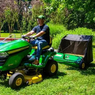 Agri-Fab 42-Inch Tow-Behind Lawn Sweeper 24-Cubic-Foot Capacity for Efficient Yard Cleanup