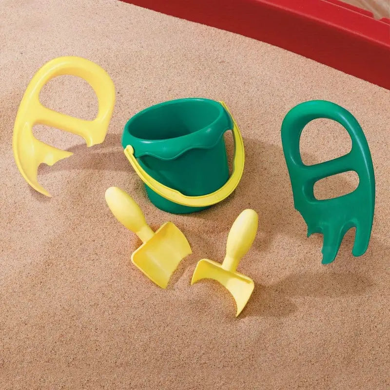 Naturally Playful Sensory Sand Table for Toddlers Includes 5-Piece Accessory Kit for Outdoor Summer Play