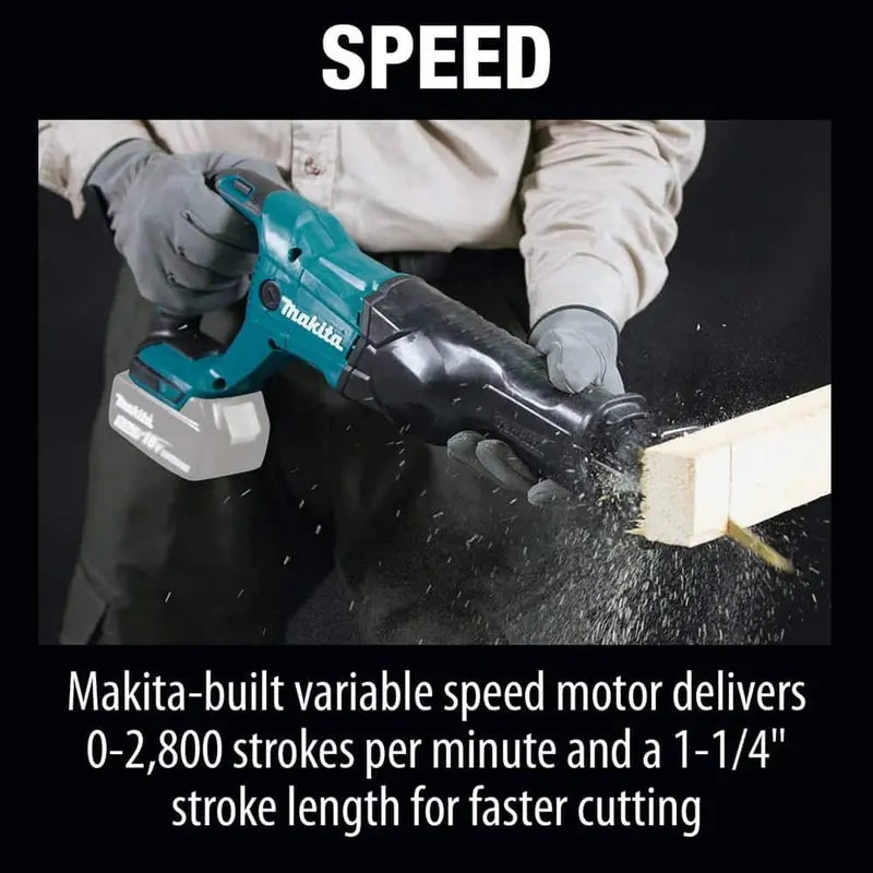 Makita 18V LXT Lithium-Ion Cordless Reciprocating Saw (Tool-Only) XRJ04Z