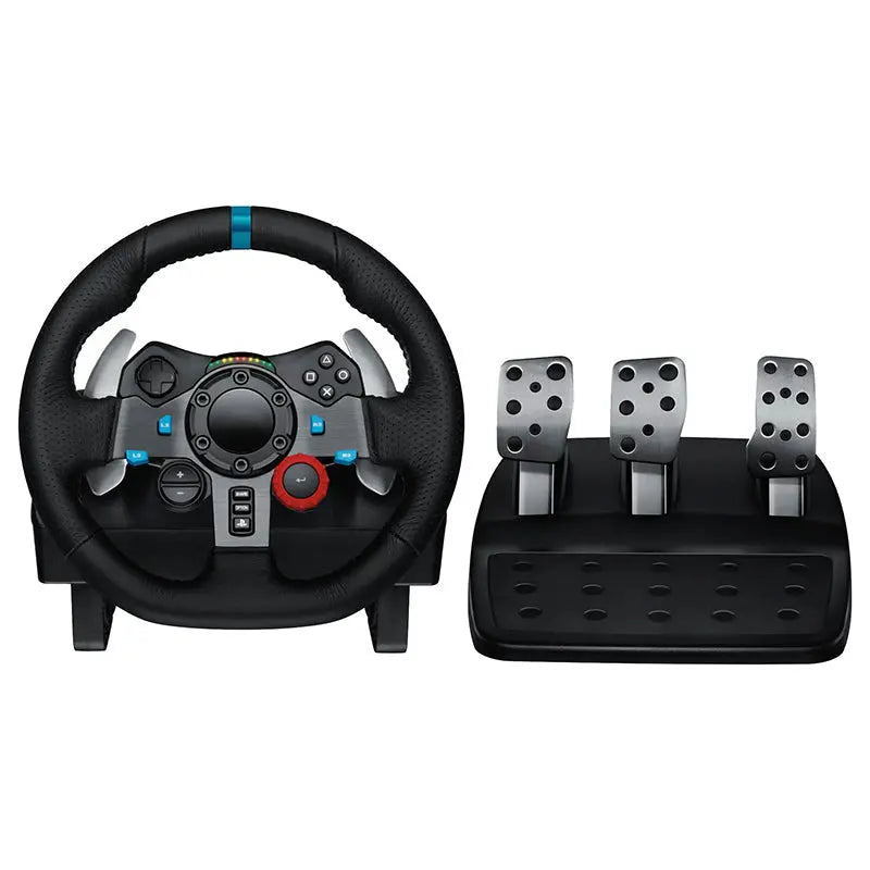 Logitech G29 Driving Force Racing Wheel & Pedals PS5, PS4, PC, Mac Compatible, Black