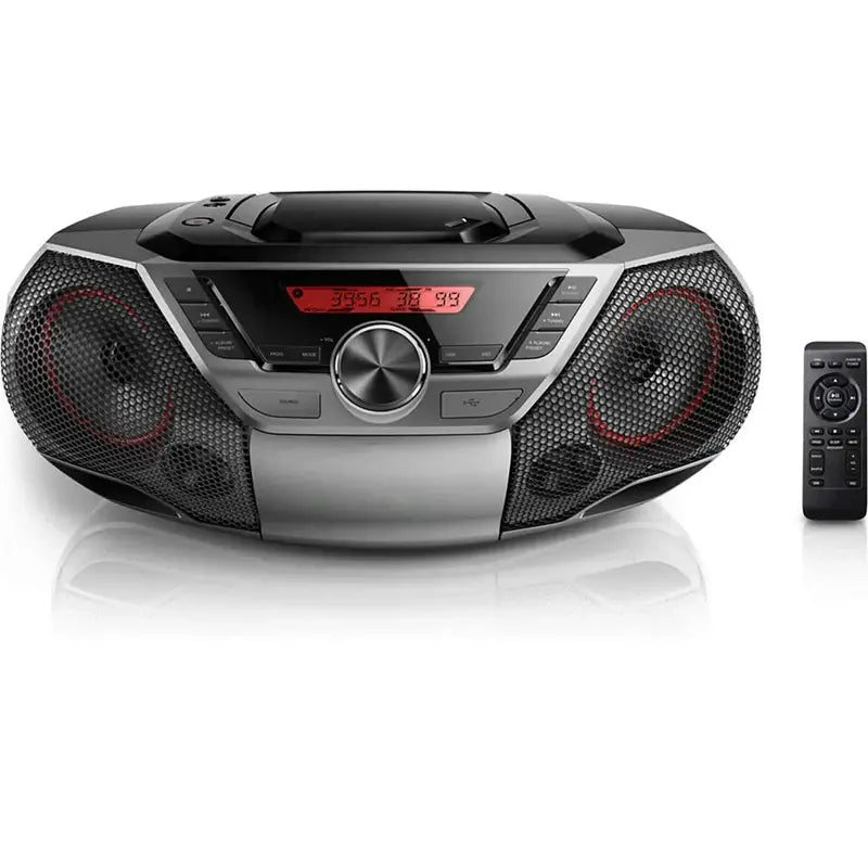 All-in-One Portable CD/Cassette Player Bluetooth Boombox Stereo System