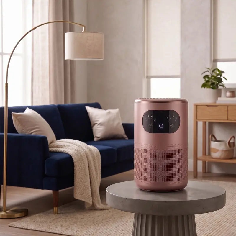 HEPA Air Purifier for Medium Spaces 1076 Sq Ft Coverage, Adjustable Timer & Fan Speeds