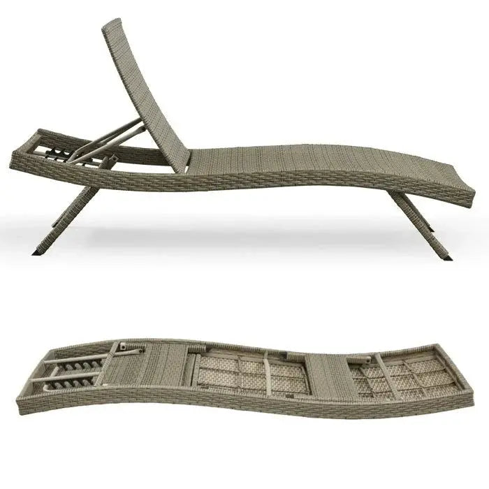 All-Weather Wicker Chaise Lounge Set Two-Piece Outdoor Relaxation Collection
