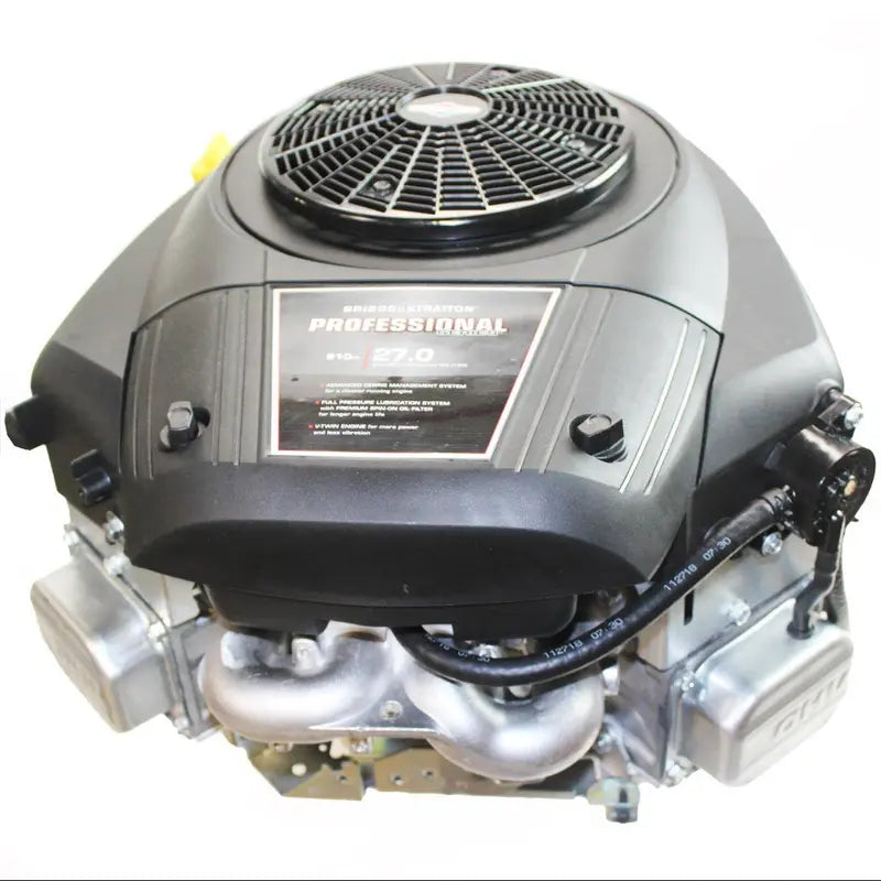 27HP Vertical Shaft Engine Cast Iron Sleeve, Electric Start, Fuel Pump, Oil Filter, 1″ x 3-5/32″ Output Shaft