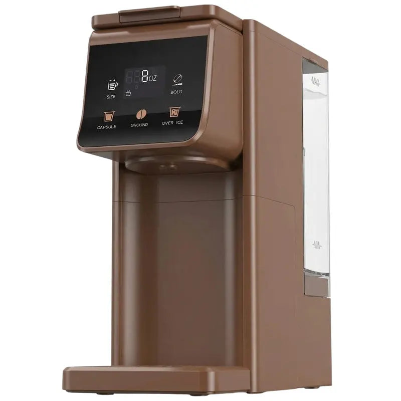 Dual-Function Single-Serve Coffee Maker for Hot & Iced Brews 52oz Reservoir, 614oz Options