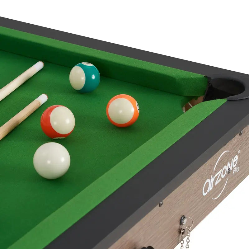 Airzone 60″ Folding Pool Table with Accessories, Green Cloth