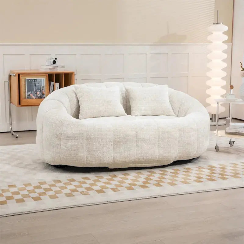 Adult-Sized Multi-Hue Bean Bag Lounge Chair