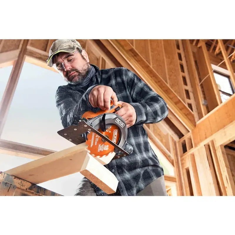 RIDGID 18V Cordless 10-Tool Combo Kit with (2) 2.0 Ah Battery, (1) 4.0 Ah Battery, Charger, and Bag R96259N