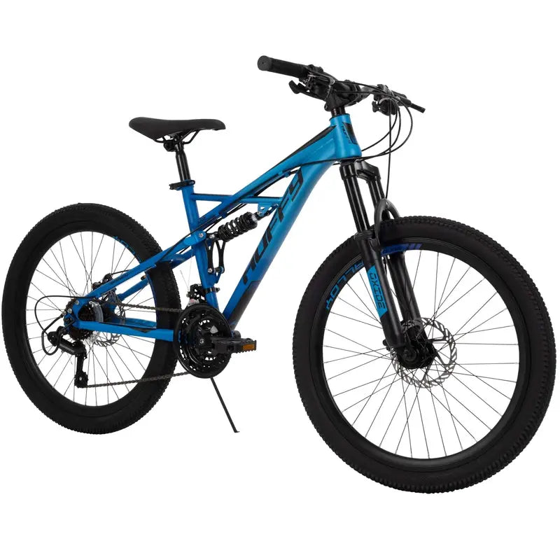24-Inch Blue Mountain Bike for Boys Oxide Youth Trail Bike