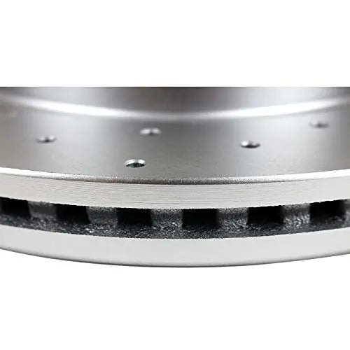 Front Brake Kit, Drilled and Slotted Brake Rotors Ceramic Brake Pads