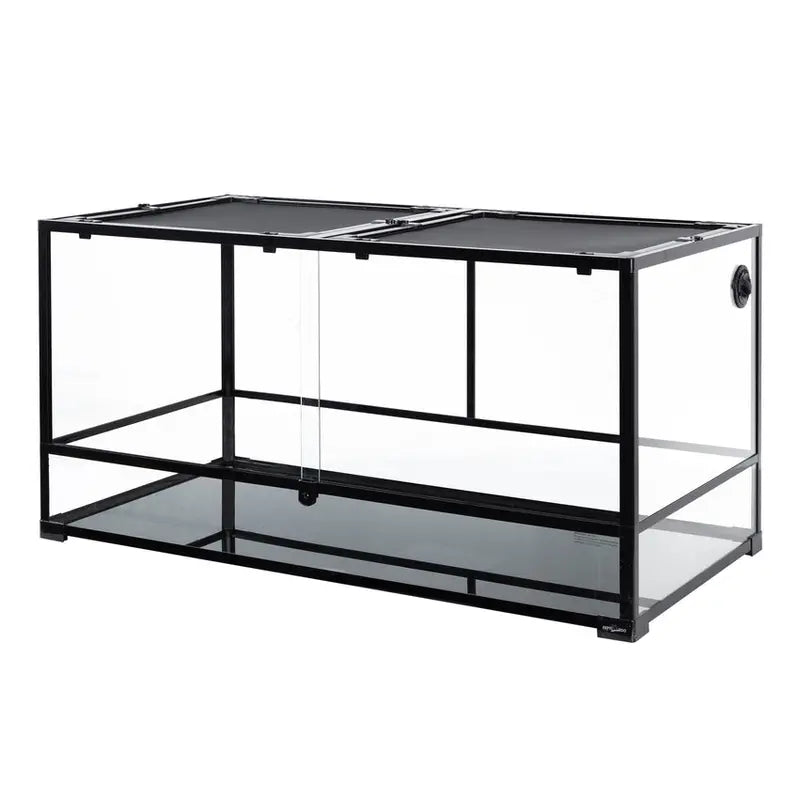 REPTIZOO Extra-Large 120-Gallon Reptile Terrarium Spacious Glass Habitat for Snakes, Lizards & Large Amphibians