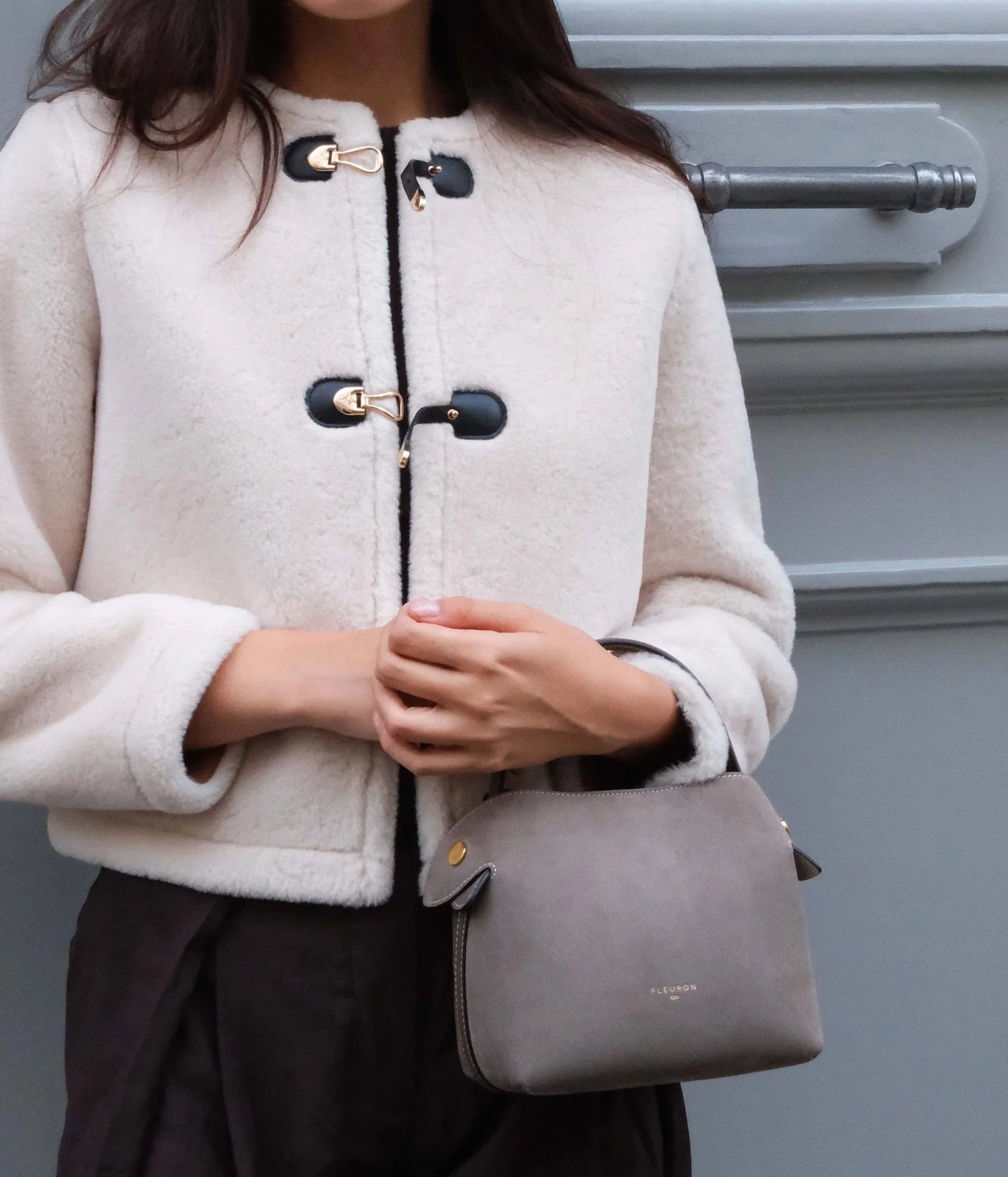 Mini Swann | Suede Taupe