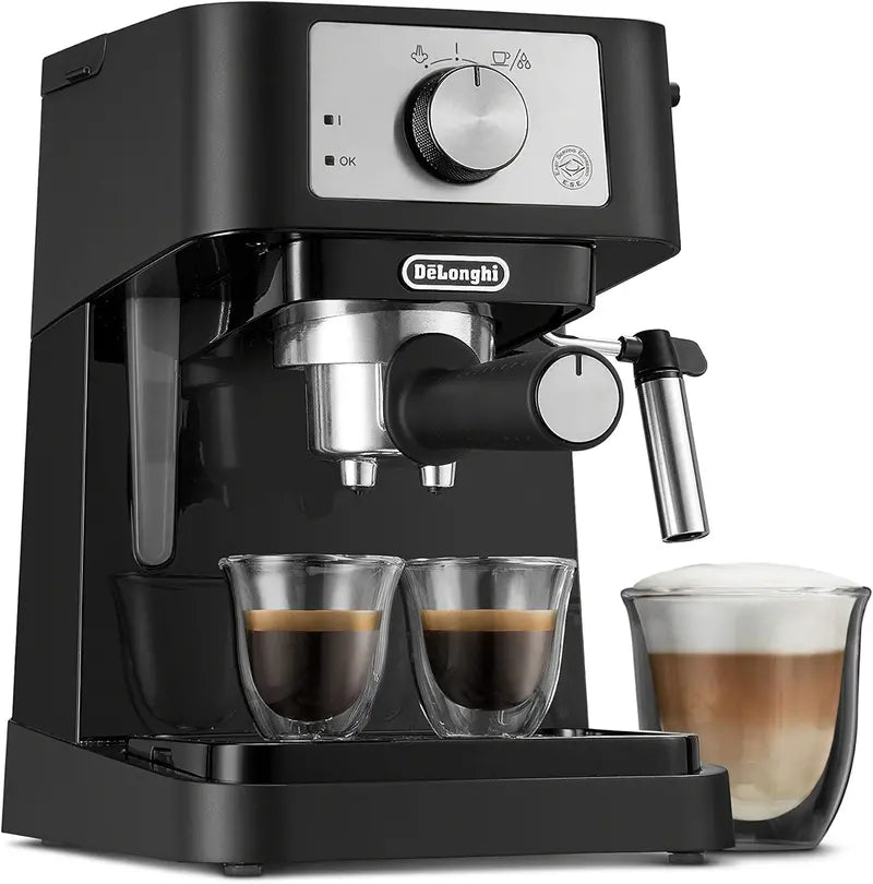 De’Longhi COM532M All-in-One Espresso and Drip Combo with Advanced Milk Frothing and 10-Cup Glass Pot