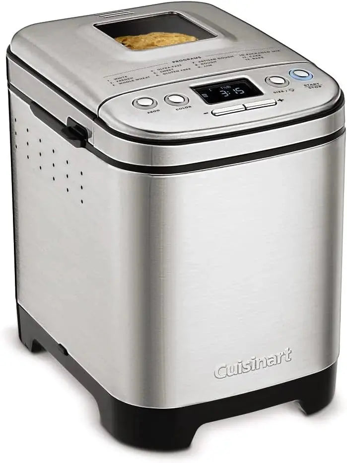 Cuisinart Compact Automatic Bread Maker 2-Pound Loaf Capacity, Programmable Timer & Multiple Baking Options