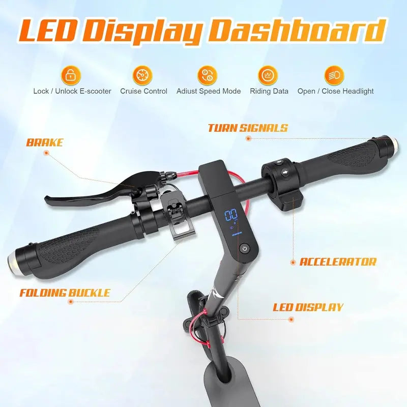 Evercross EV10K Pro Electric Scooter 500W Motor, 35 km Range, 10″ Pneumatic Tires, IP54 Rated
