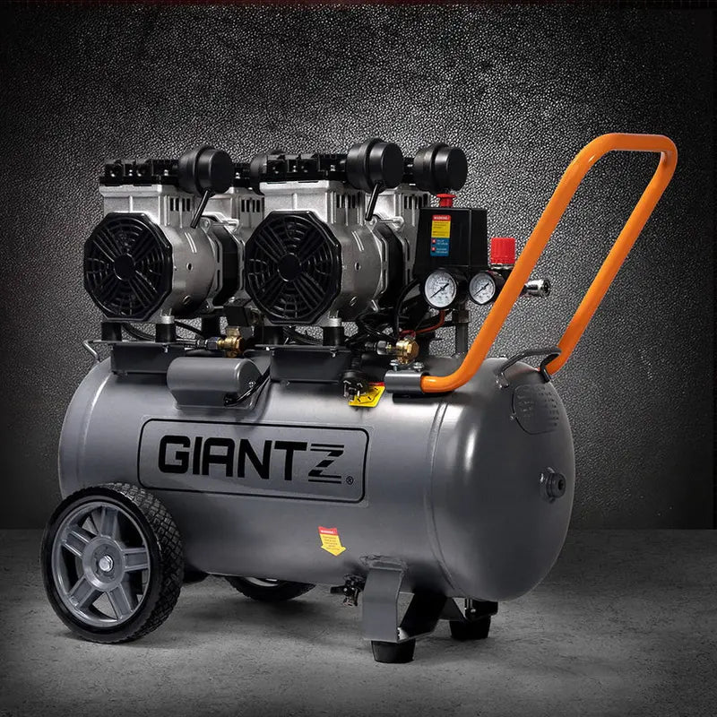 Giantz 50L Oil-Free Portable Air Compressor 200 L/min Output, 3.0 HP Quiet Operation