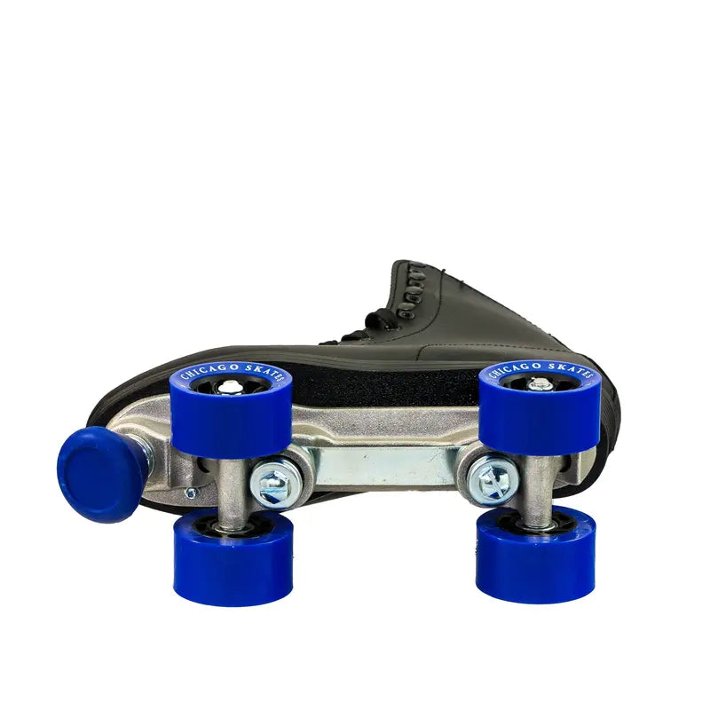Chicago Skates Men’s Classic Quad Roller Skates Black Classic Rink Skate, Sizes 1-13