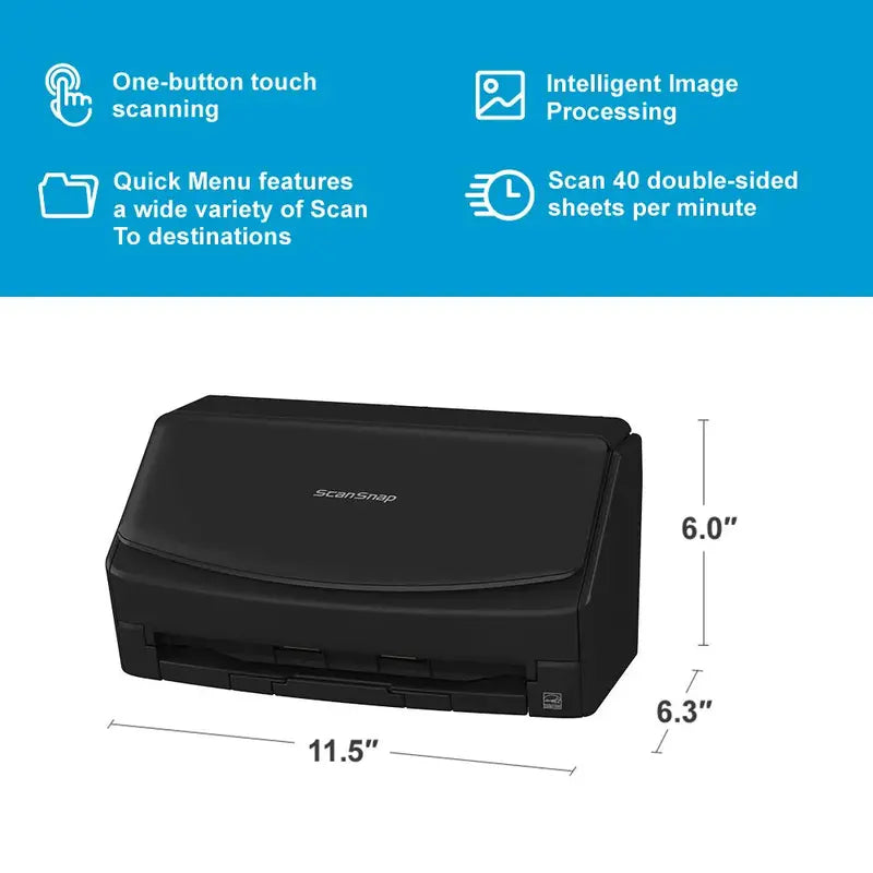 Fujitsu ScanSnap iX1400 High-Speed Color Document Scanner for Offices and Homes