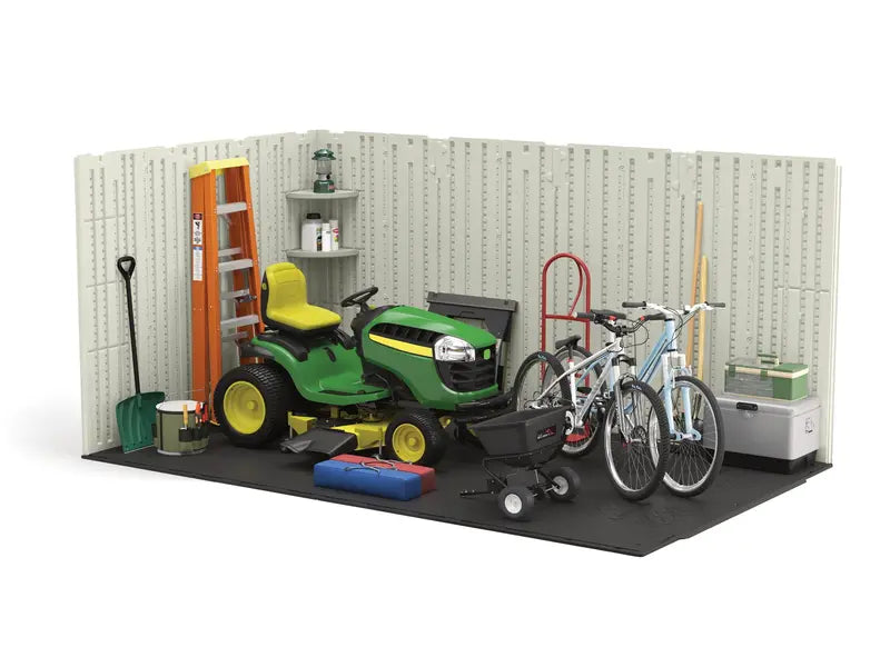 8 ft. x 10 ft. Metal-and-Resin Storage Shed in Vanilla Finish