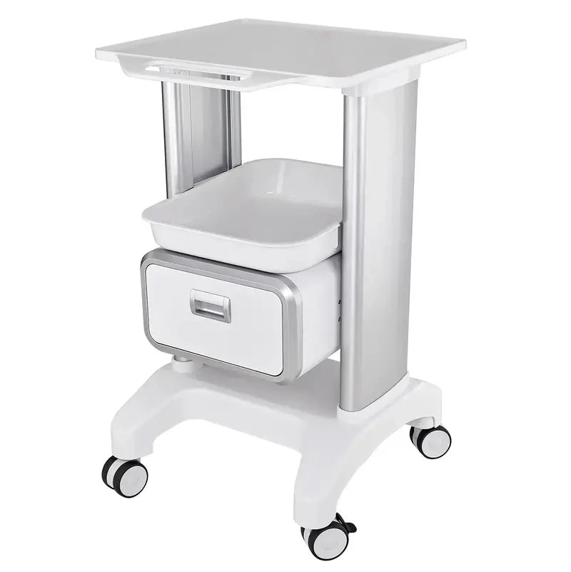 Multi-Compartment Utility Cart with Wheels For Salons, Clinics & Labs