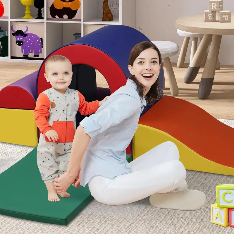 TODEFULL 10-Piece Soft Foam Climbing Set Safe, Lightweight Toddler and Preschool Play Blocks