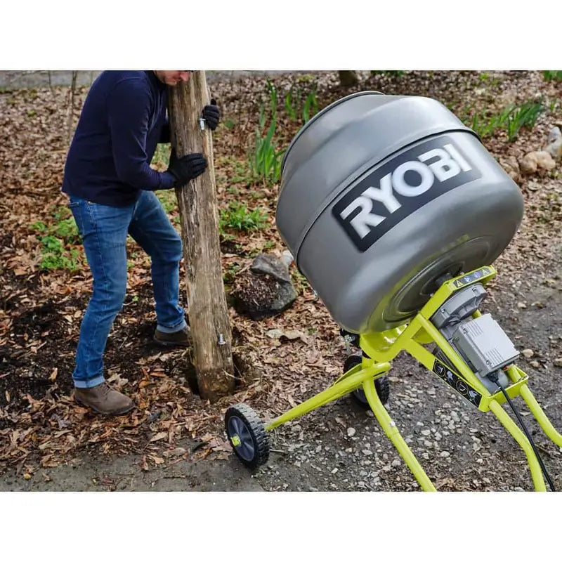 5.0-Cubic-Foot Portable Concrete Mixer RMX001 Compact Motorized Batch Mixer for Contractors & Homeowners