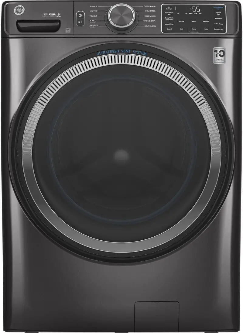 GE Front-Load Washer 4.8 Cu. Ft. Capacity, Model GFW550SPNDG, Energy-Efficient Wash Performance