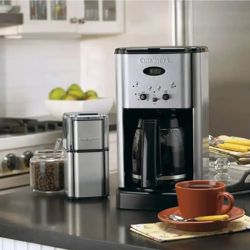 Cuisinart Brew Central 12-Cup Drip Coffee Maker Stainless Steel Body, Glass Carafe, Programmable Timer